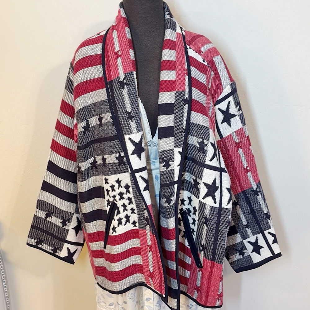Vintage Blanket Jacket Stars & Stripes